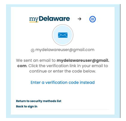 Image of the email notice